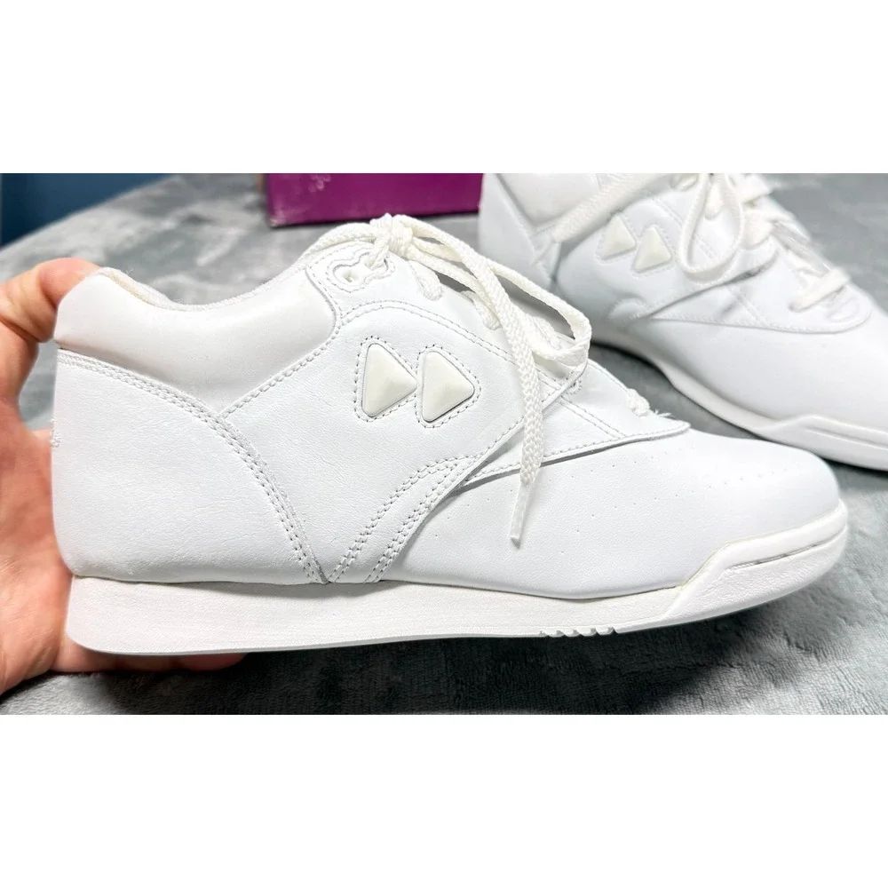 Kaepa Shoes Womens 7.5 White Snap-In Logos Vintage 90s Cheer Sneakers 8822
